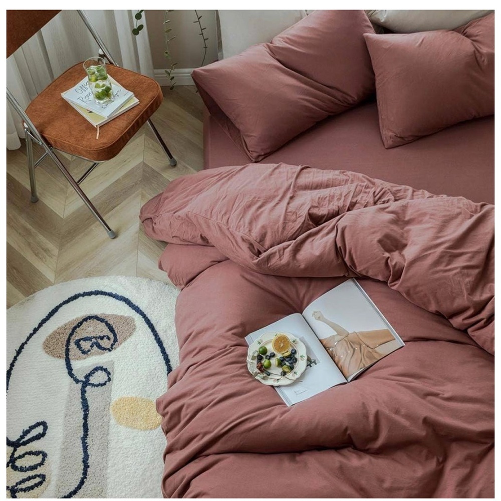 Brick Red Duvet Cover